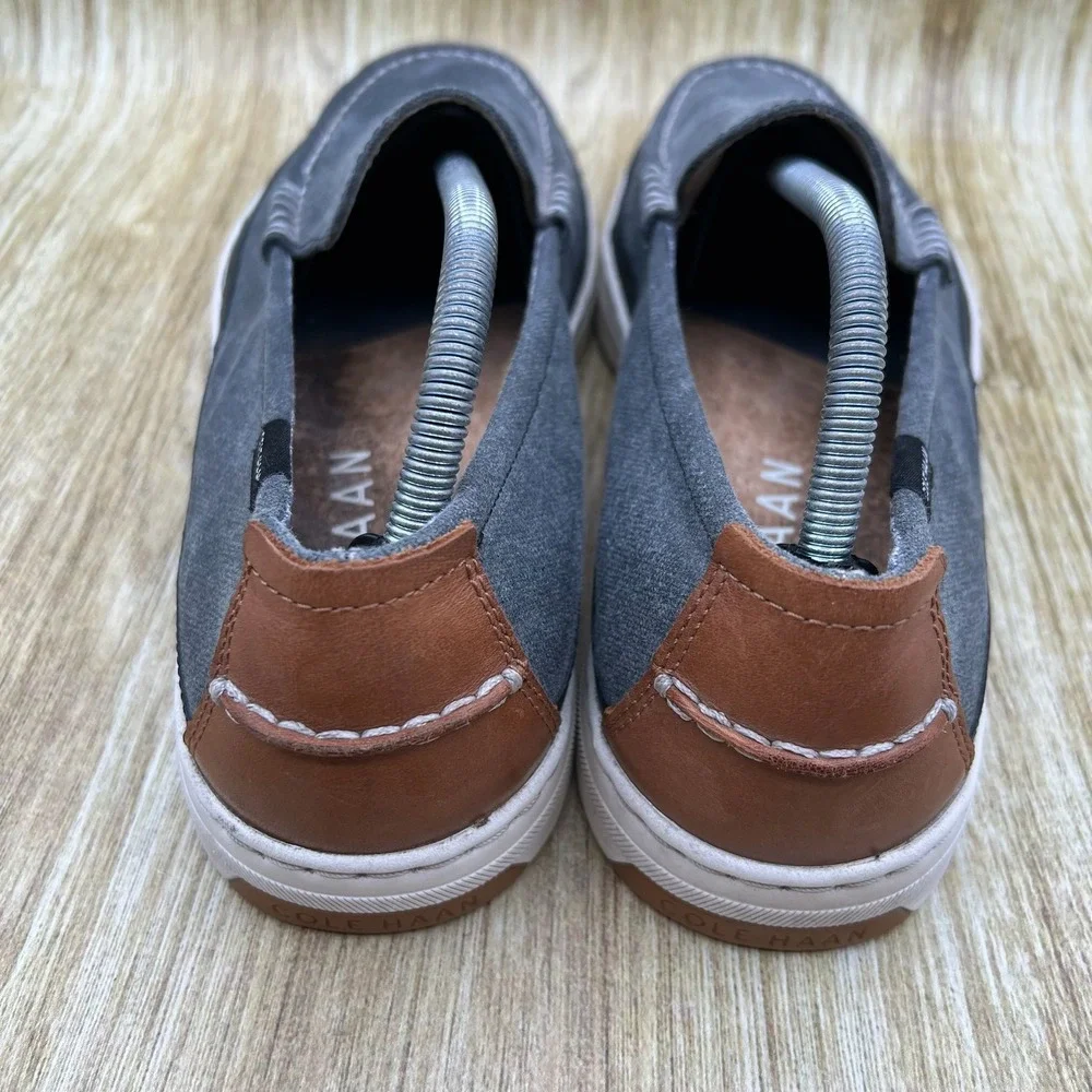 Cole Haan‎ Cloudfeel Weekender Loafer Men's Size 10 Gray Canvas Shoes C32223